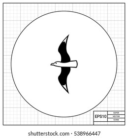 Flying Seagull Icon