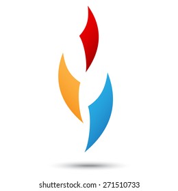 Flying sheets icon of business 