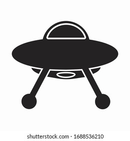 flying ship space object simple icon