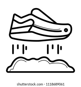 Flying shoe icon