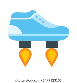 Flying Shoes Flat Icon Design For Personal nad Commercial Use