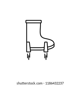 Flying shoes smart shoes icon. Element of future technology icon for mobile concept and web apps. Thin line Flying shoes smart shoes icon can be used for web and mobile