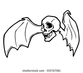 flying skull