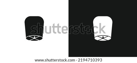 Similar – Image, Stock Photo Floating colorful paper lanterns against a dark sky