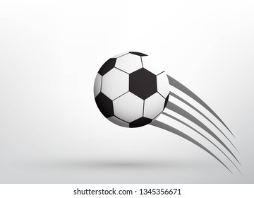 flying soccer ball
