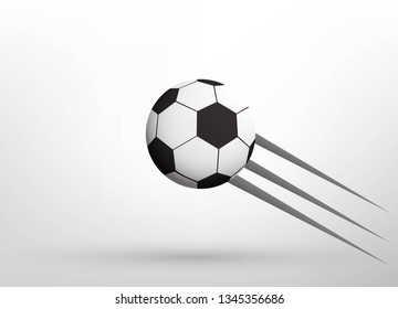 flying soccer ball