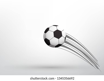 flying soccer ball