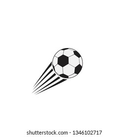 flying soccer ball