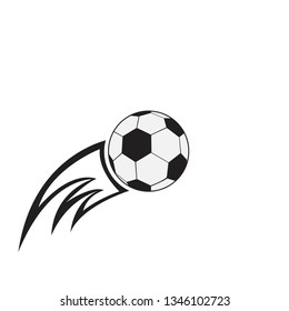 flying soccer ball