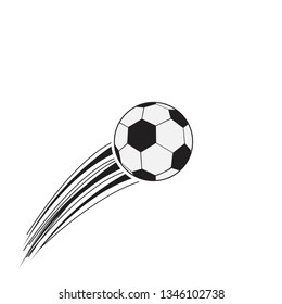 flying soccer ball