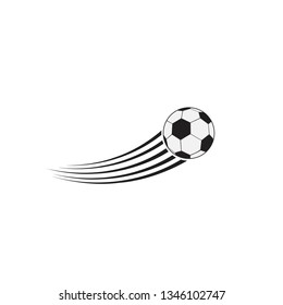 flying soccer ball