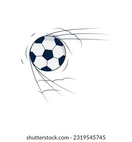 Flying soccer ball design template