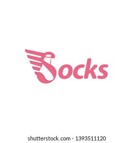 Flying Socks Icon Logo Design