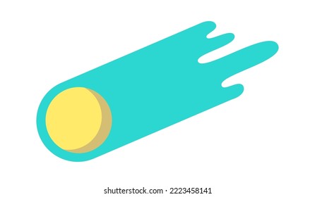 Flying space star icon. Vector illustration