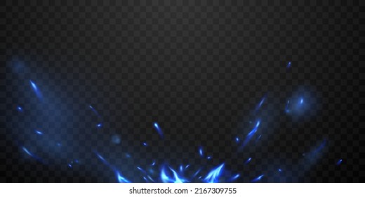 flying sparks design vector illustration on black background