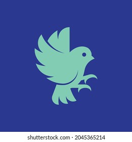 Flying Sparrow Logo design Vector