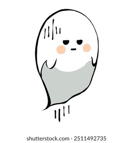 flying spirit ghost halloween character 