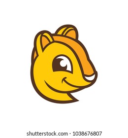Flying squirrel head sign