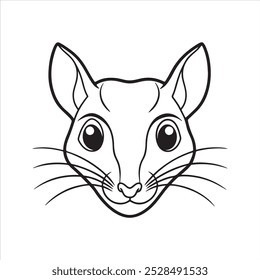 Flying Squirrel vector art design