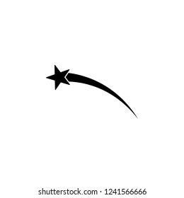 Flying star fireworks icon. Simple glyph vector of Christmas, New Year and holidays set for UI and UX, website or mobile application