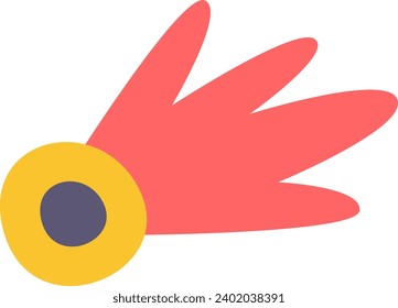 Ilustración del vector de iconos de estrella volante