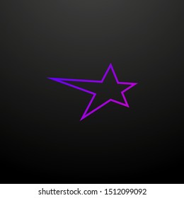 Flying star line nolan icon. Elements of stars set. Simple icon for websites, web design, mobile app, info graphics