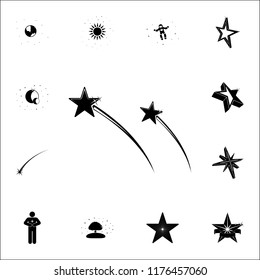 flying stars icon. Stars icons universal set for web and mobile