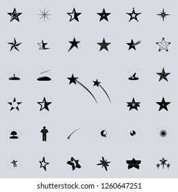 flying stars icon. Stars icons universal set for web and mobile