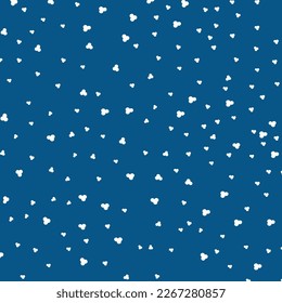 Flying strip popcorn on blue background, popcorn seamless pattern, vector illustration. Online movie theater background. Popcorn fluffy flakes on light blue background.