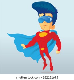A Flying Super Hero 