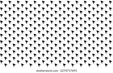 Flying Swallows, Martins, Saw Wings, or Hirundinidae Bird Silhouette for Motifs Pattern. Animal Print Series for Decoration, Ornate, Background, Wallpaper, Fashion, Website, or Graphic Design Element