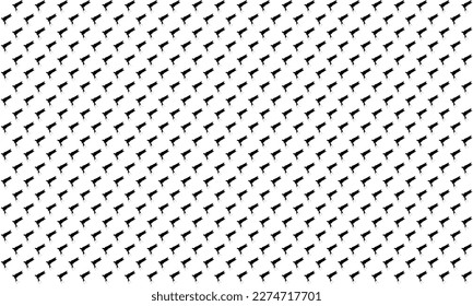 Flying Swallows, Martins, Saw Wings, or Hirundinidae Bird Silhouette for Motifs Pattern. Animal Print Series for Decoration, Ornate, Background, Wallpaper, Fashion, Website, or Graphic Design Element
