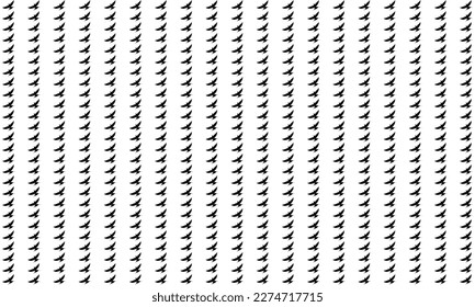 Flying Swallows, Martins, Saw Wings, or Hirundinidae Bird Silhouette for Motifs Pattern. Animal Print Series for Decoration, Ornate, Background, Wallpaper, Fashion, Website, or Graphic Design Element