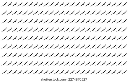 Flying Swallows, Martins, Saw Wings, or Hirundinidae Bird Silhouette for Motifs Pattern. Animal Print Series for Decoration, Ornate, Background, Wallpaper, Fashion, Website, or Graphic Design Element