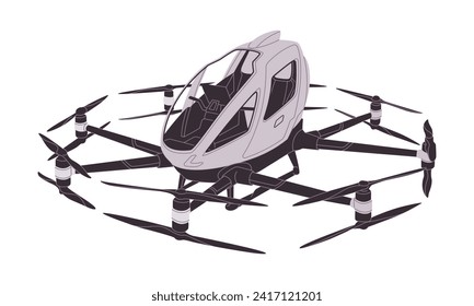 avión de tecnología de taxi volante con propulsor moderno de innovación de transporte máquina inteligente vehículo de automóvil