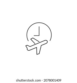 Flying Time icons symbol vector elements for infographic web