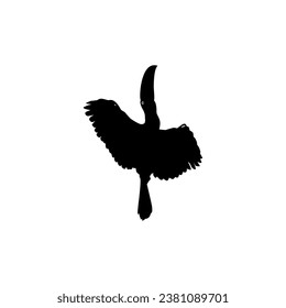 Flying Toucans. Toucans are Neotropical members of the near passerine bird family Ramphastidae. The Ramphastidae are most closely related to the American barbets, Bird Silhouette. Vector Illustration
