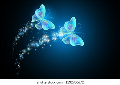 Transparent Background Light Glowing Butterfly Png - canvas-crabs