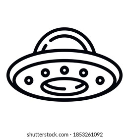 Icono de vuelo. Icono de contorno volante de vector para diseño web aislado en fondo blanco