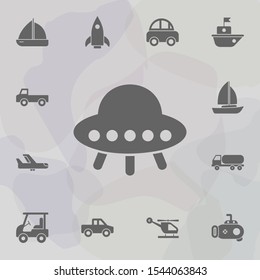 Flying, ufo, plate icon. Simple set of transport icons. One of the collection for websites, web design, mobile app