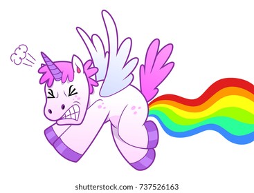 Download Unicorn Pooping Rainbow Images Stock Photos Vectors Shutterstock