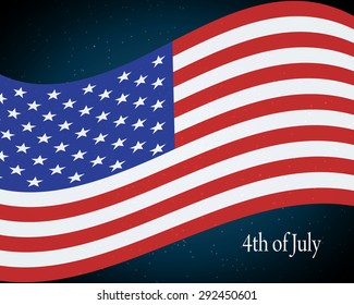 flying the U.S. flag. independence day background