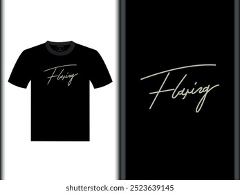 Flying Vector T Shirt Design