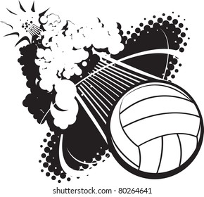 A Flying Volleyball Breaking The Sound Barrier