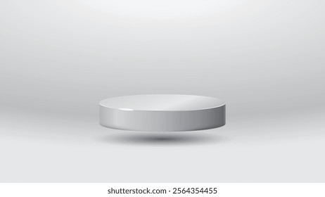 Flying White podium elegant background of luxury empty presentation studio product decoration golden pedestal can be used for greetings, cards, invitation, wallpaper, web, blog, graphic and printing.