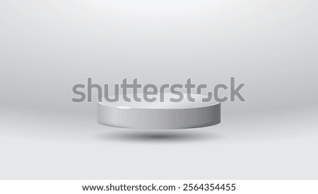 Flying White podium elegant background of luxury empty presentation studio product decoration golden pedestal can be used for greetings, cards, invitation, wallpaper, web, blog, graphic and printing.