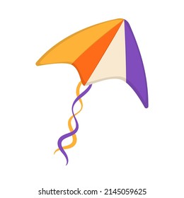 Flying wind kite. Makar Sankranti festival. Wind kite game