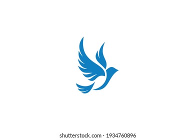 Flying Wings Bird Logo abstract design vector