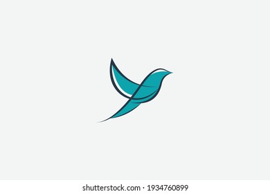 Flying Wings Bird Logo Abstract Design Vector