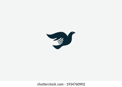 Flying Wings Bird Logo abstract design vector